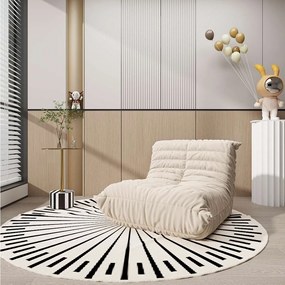 Stół 35x53x35 cm Czarny biały złoty modig m29