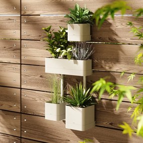 Plastikowe doniczki wiszące na zioła zestaw 4 szt. Cubiko – Umbra