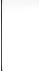 Wisząca lampa czarna z mosiężnym wnętrzem 40 cm - Hoodi