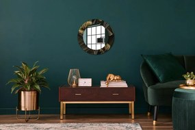 Lustro z nadrukiem dekoracyjne okrągłe Kwiaty hibiskusa