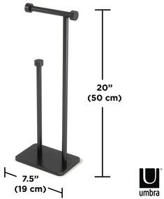 Stalowy stojak na papier toaletowy Cappa – Umbra