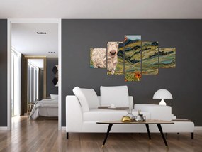 Obraz - Imitacja dzianego motywu (125x70 cm)