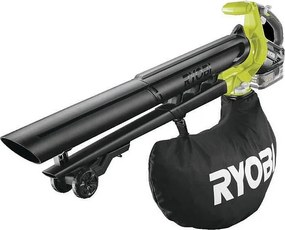 RYOBI 2-w-1 Bezszczotkowy Dmuchawa-Odkurzacz-Rozdrabniacz 18V, 201 km/h, Rozdrabnianie 10:1, Worek 45L, Turbo Boost