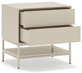 Kremowa szafka nocna Platt – Teulat