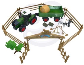 Woopie zestaw mini farma traktor zwierzęta osada farma rolnik narzędzia