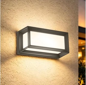 Brilagi - Kinkiet zewnętrzny LED z czujnikiem PARKER LED/12W/230V antracyt IP44