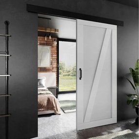 Drzwi przesuwne PALADIO 3 z maskownicą biały 80
