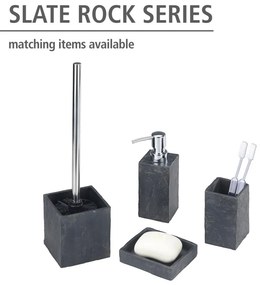 Czarny kubek na szczoteczki do zębów Wenko Slate Rock