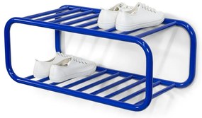 Niebieska metalowa wisząca szafka na buty Retro – Spinder Design