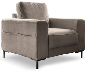Brązowy sztruksowy fotel Lofty Lilly – Miuform