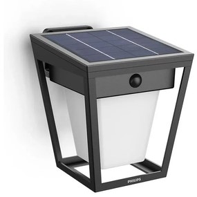 Philips-LED Kinkiet solarny z czujnikiem NISSA LED/1,8W/3,7V 3000K IP44