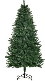 HOMCOM Sztuczna Choinka 180 cm sosnowa z 724 gałęziami i metalowym stojakiem do wnętrz | Aosom PL