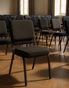 Krzesło konferencyjne / bankietowe Samos, czarne