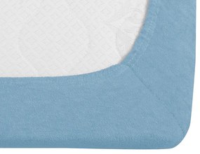 PrzytulneMieszkanie.pl Prześcieradło frotte EXCLUSIVE jasno niebieskie 200x220 cm