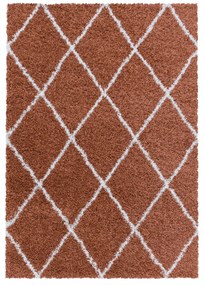 Dywan shaggy Alvor Romby ceglany 80 cm x 150 cm