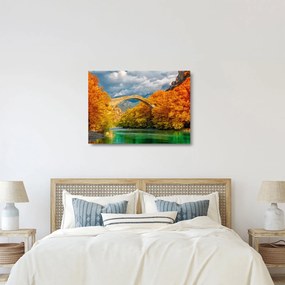 Obraz na szkle - Most Konitsa (70x50 cm)