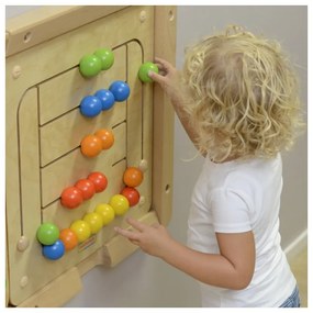 Masterkidz tablica ścienna edukacyjna labirynt koraliki montessori