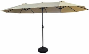 Potrójny beżowy parasol do ogrodu R5-D61