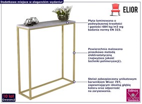 Nowoczesna Konsola Złoty + Beton G6-E11
