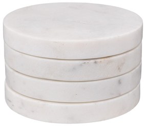 Podkładki pod kubki MARBLE, Ø 10 cm, 4 sztuki