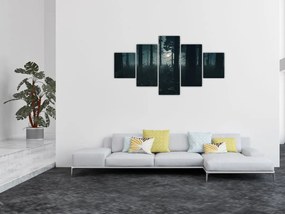Obraz - Paproć w świetle księżyca (125x70 cm)