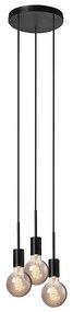 Nordlux - Żyrandol na przewodzie PACO 3xE27/25W/230V czarny