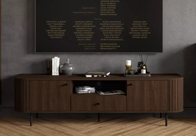 Szafka RTV Opunio 2 – 2 fronty, 1 szuflada, półka zewnętrzna, nowoczesny design
