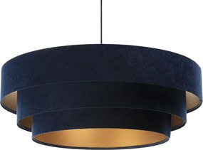 Granatowa welurowa lampa wisząca glamour - 5X S441 P5-L60