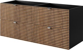 Meble łazienkowe, Czarny Mat, 120 x 57 x 46 cm