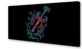 Zdjęcie na płótnie Barwna Melodia Na Strunach