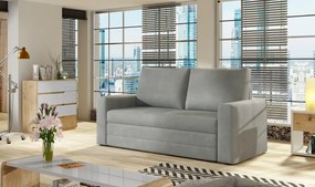 Rozkładana sofa 2-osobowa WAVE, jasnoszara