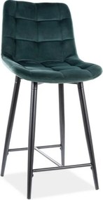 Hoker niski CHIC H-2 VELVET zielony kuchenny