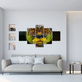 Szczegółowy obraz oczu owadów (125x70 cm)