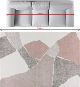 Dywan Softness cream/nude rose 160x230cm