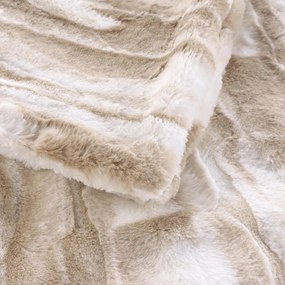 Beżowy koc ze sztucznego futra 180x220 cm Cheyenne – douceur d'intérieur