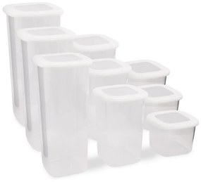 Pojemniki 9 szt. na żywność Fresco – Hermia