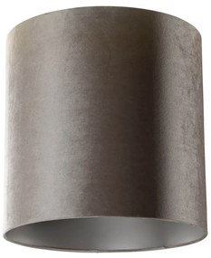 Aksamitny abażur Taupe Cylinder 40/40/40