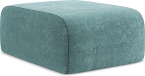 Pufa - z tkaniny szenilowej - jeans - LANI