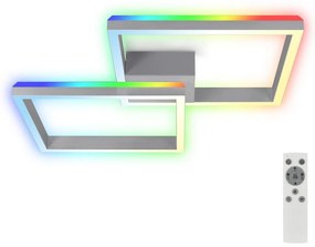 Brilo - LED RGBW Żyrandol natynkowy ściemnialny FRAME 2xLED/17W/230V 2700-6500K+ +pilot