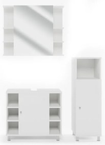 Zestaw mebli łazienkowych biały 60x32x54 fynn