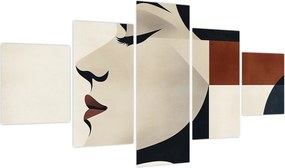Obraz - Kobieta z profilu (125x70 cm)