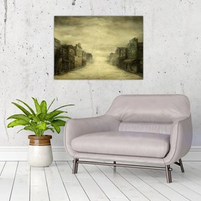 Obraz westernowego miasteczka (70x50 cm)