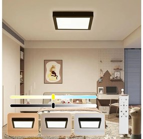 Brilagi-LED Oświetlenie łazienkowe ściemnialne FRAME SMART LED/24W/230V IP44 czarny+pilot