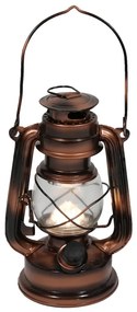 Lampion LED w kolorze brązu (wysokość 19 cm) – Hilight