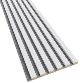 Akustyczne panele lamelowe 2 szt. biały mat E7-C67