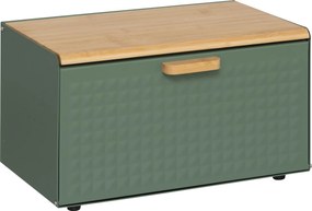 Metalowy chlebak SENSIA z bambusową pokrywą