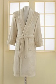 Modalowy unisex szlafrok DELUXE S Jasnoniebieski
