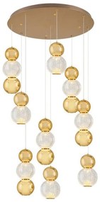 Żyrandol LED na lince CREMONA LED/51W/230V 3000K złoty