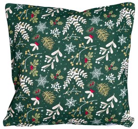 Poszewka na poduszkę Zielone Święta BożegoNarodzenia, 40 x 40 cm