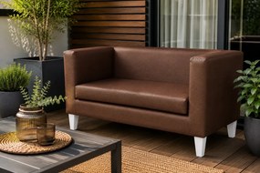 Sofa Monaco : Kolor nogi - Biała, Kolor tkaniny - EKO-SKÓRA - 3D, Typ tkaniny - Eko-skóra , Wysokość nogi - 15 cm